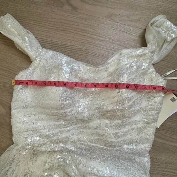 TS Couture Sparkly White Prom Dress or Wedding Gown - Picture 9 of 10